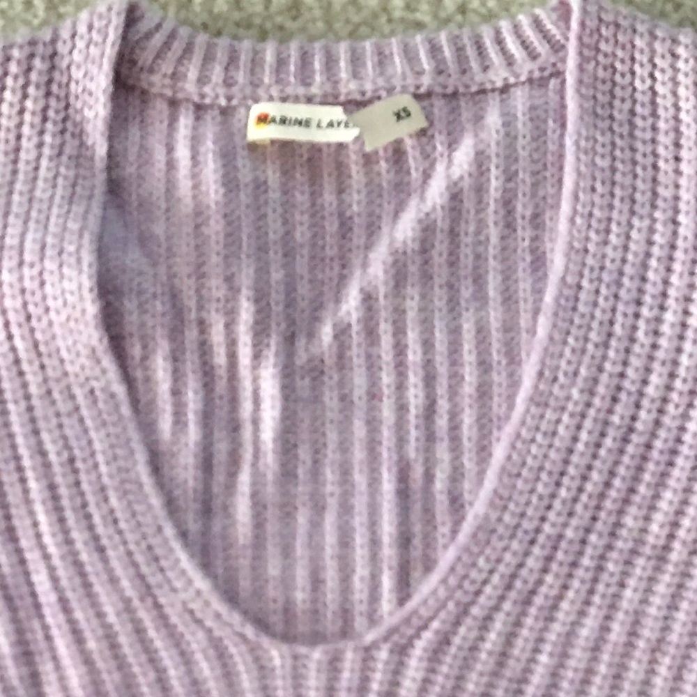 New without tag Marine Layer Elisa Soft Pullover Sweater size XS. V Neck. - Picture 7 of 8
